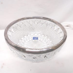 Fb Rogers Silver Co Crystal Bowl - Etsy
