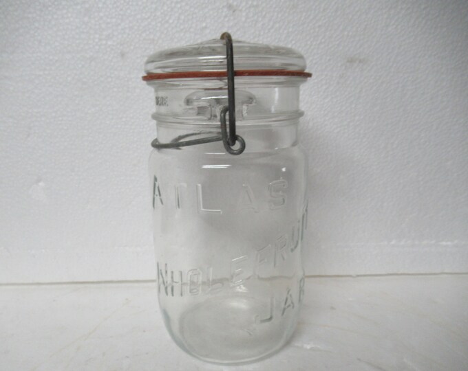 Early 20th Century Hazelatlas Two Quart Canning Jar With Etsy