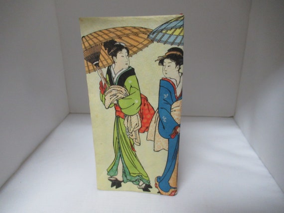 Vintage Women's Asian Inspire Cloth Fabric Wallet… - image 2