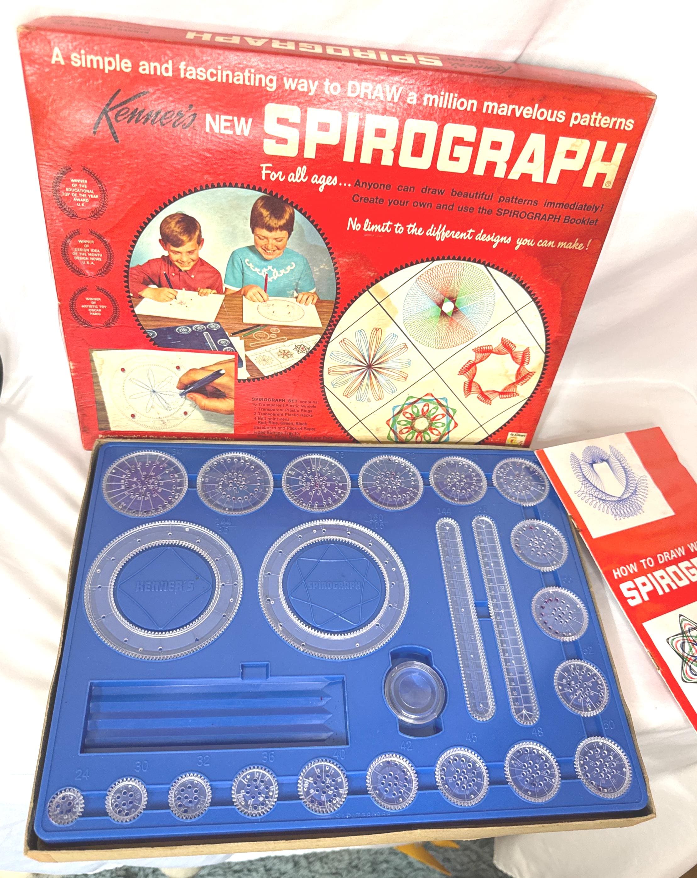 Vintage 1960s Kenner's New Spirograph Set, Different Patterns