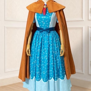 Holly Inspired Retro Blue Dress Peleryna Cosplay