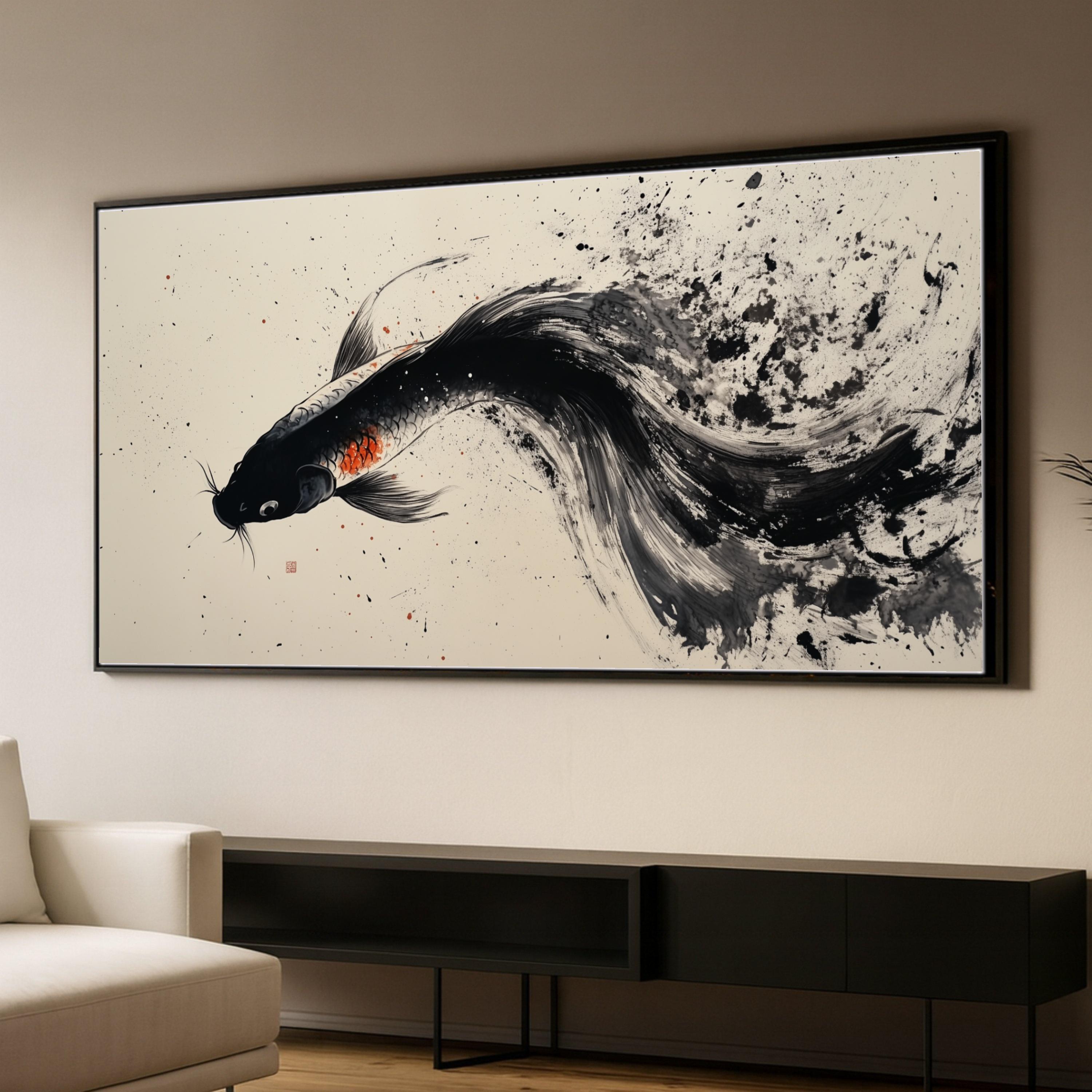 黒水墨画 - Etsy 日本