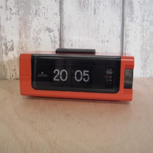 flip clock, Junghans, vintage, clap clock, alarm clock, alarm clock