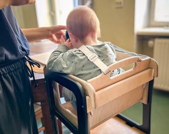 Torre de madera Montessori para niños pequeños: mueble 4 en 1 con tobogán, regalo para el primer cumpleaños y escritorio de juegos