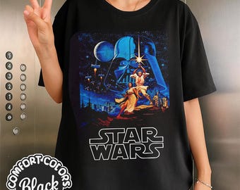 Vintage Star Wars Shirt, Anakin Skywalker Shirt, Star Wars A New Hope Faded Shirt, Starwars Disneyland Shirt, Disney Family Shirt