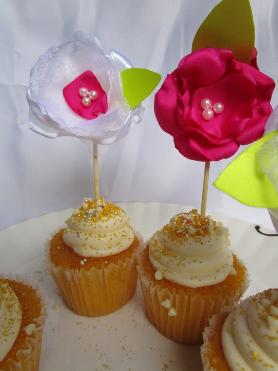 Flower Cupcake Toppers I Cake Floral Decorations I Baby Shower Cupcakes Decor I Bridal Shower I Wedding Cake Decor Flower Cupcake Toppers I Cake Floral Decorations I Baby Shower Cupcakes Decor I Bridal Shower I Wedding Cake Decor
