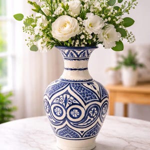 Moroccan vase blue - Etsy 日本