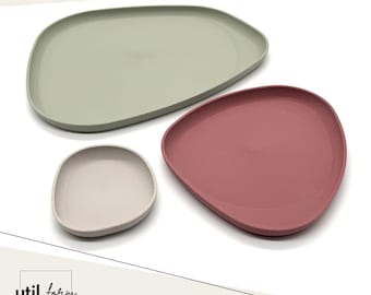 Minimalist Catchall Tray Set: Japandi Style 3D Print Files (STL/3MF Digital Download)