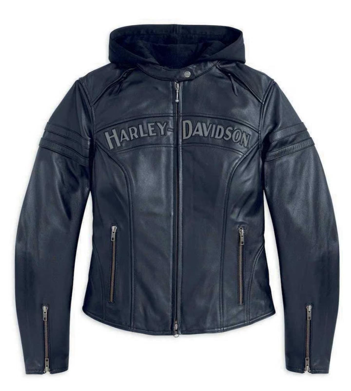 Gilet Femme Harley-Davidson Taille S 2005 - Orange Noir, Brodé Aigle