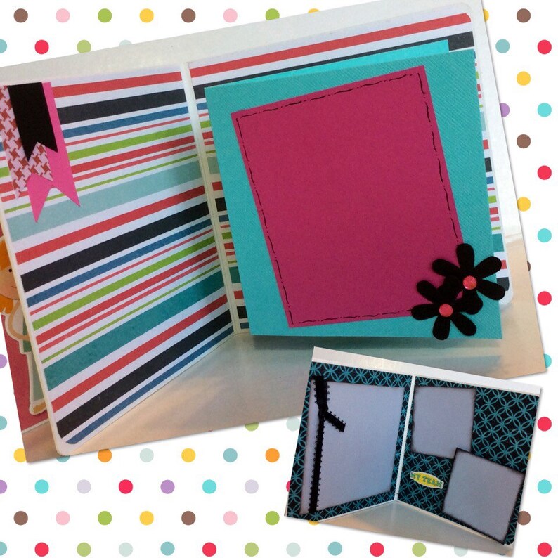 Dance Scrapbook Chipboard Premade Pages Mini Album Etsy