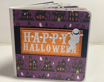 Halloween scrapbook premade pages board book - 5 x 5 spooky scrapbook album