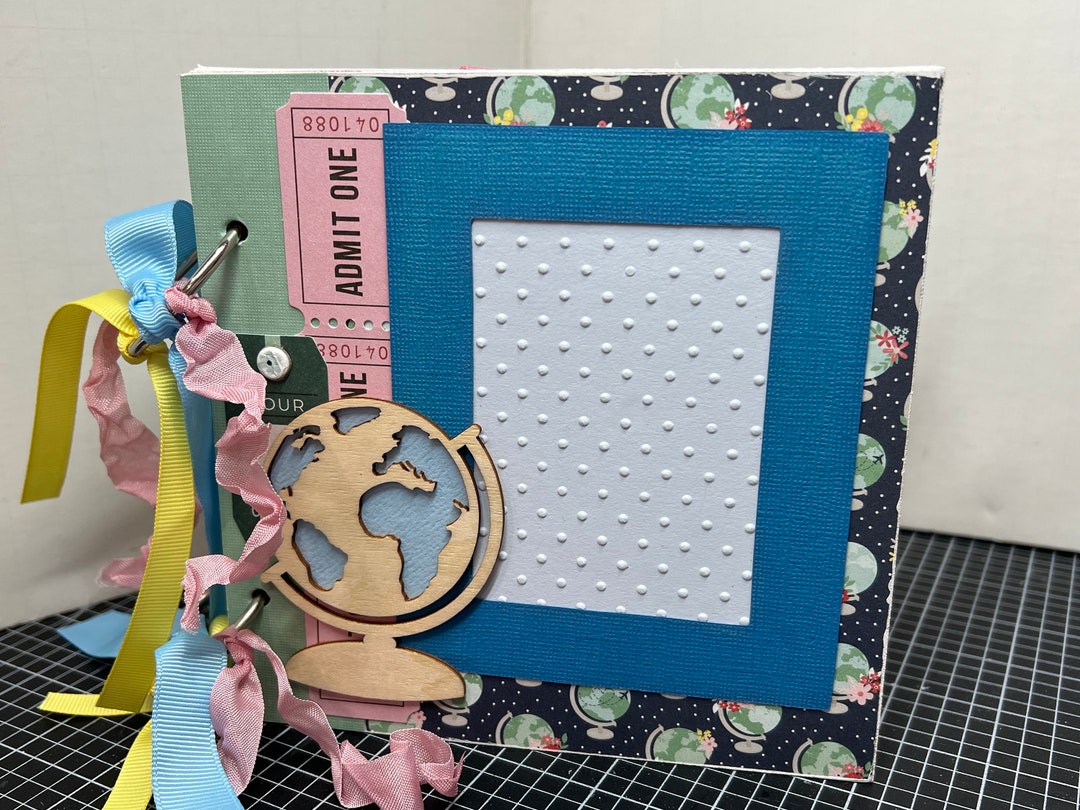 Travel Scrapbook Premade Pages Chipboard Vacation - 6x6 Adventure - Etsy