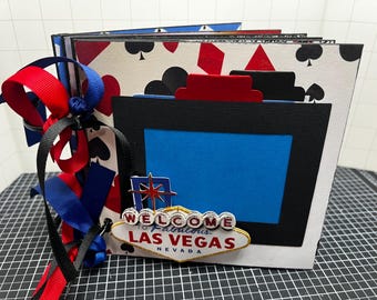 Vegas Scrapbook Premade Pages Chipboard Book- 6 X 6 Scrapbook Album ...