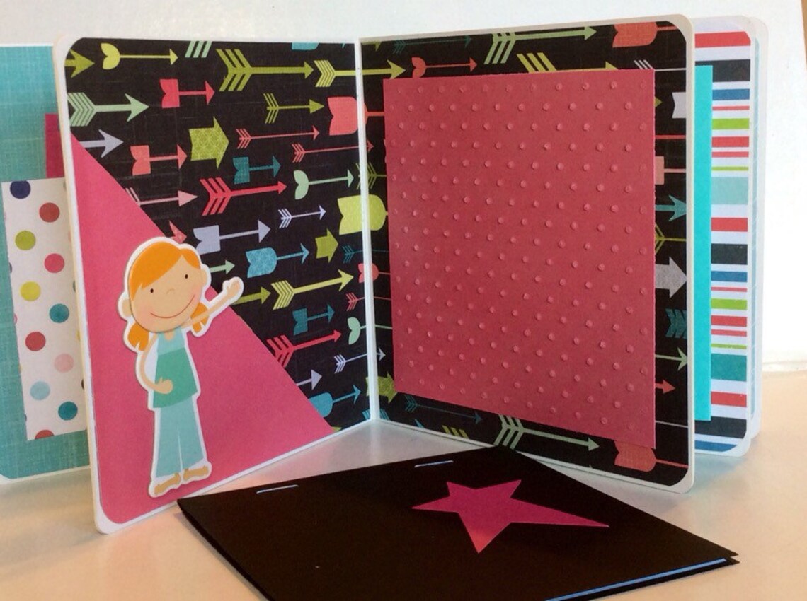 Dance Scrapbook Chipboard Premade Pages Mini Album Etsy