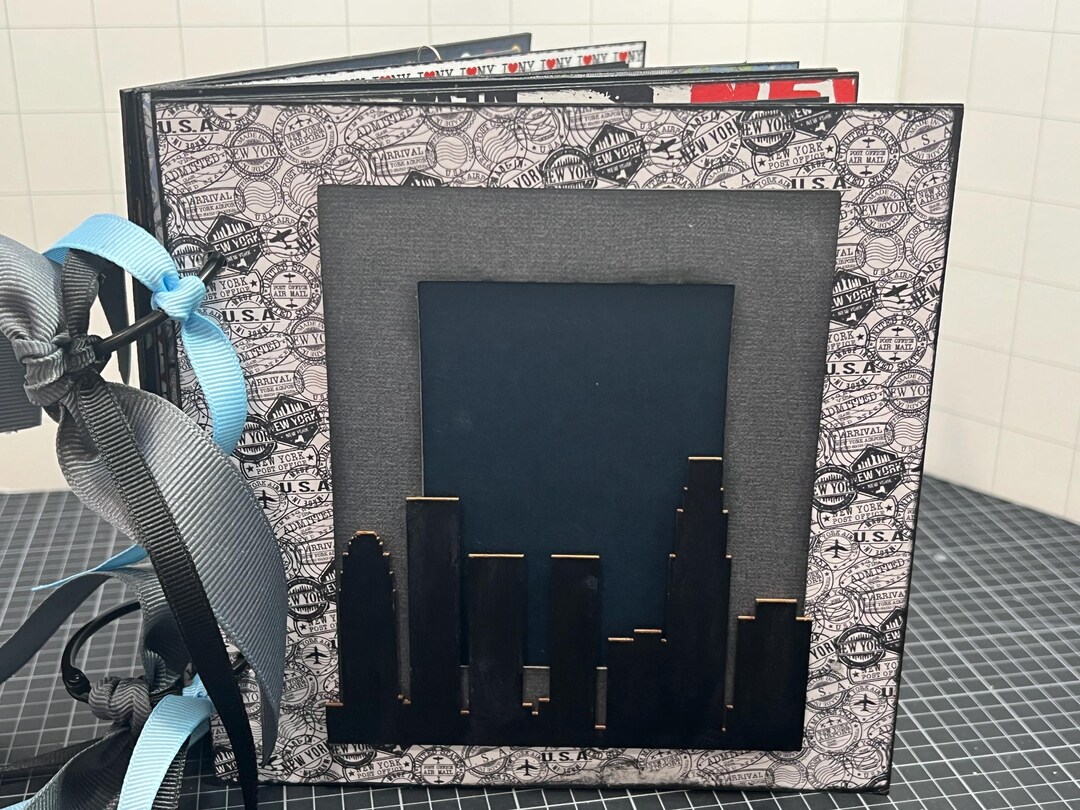 New York Scrapbook Premade Pages Chipboard Book- 6 X 6 Scrapbook Album ...