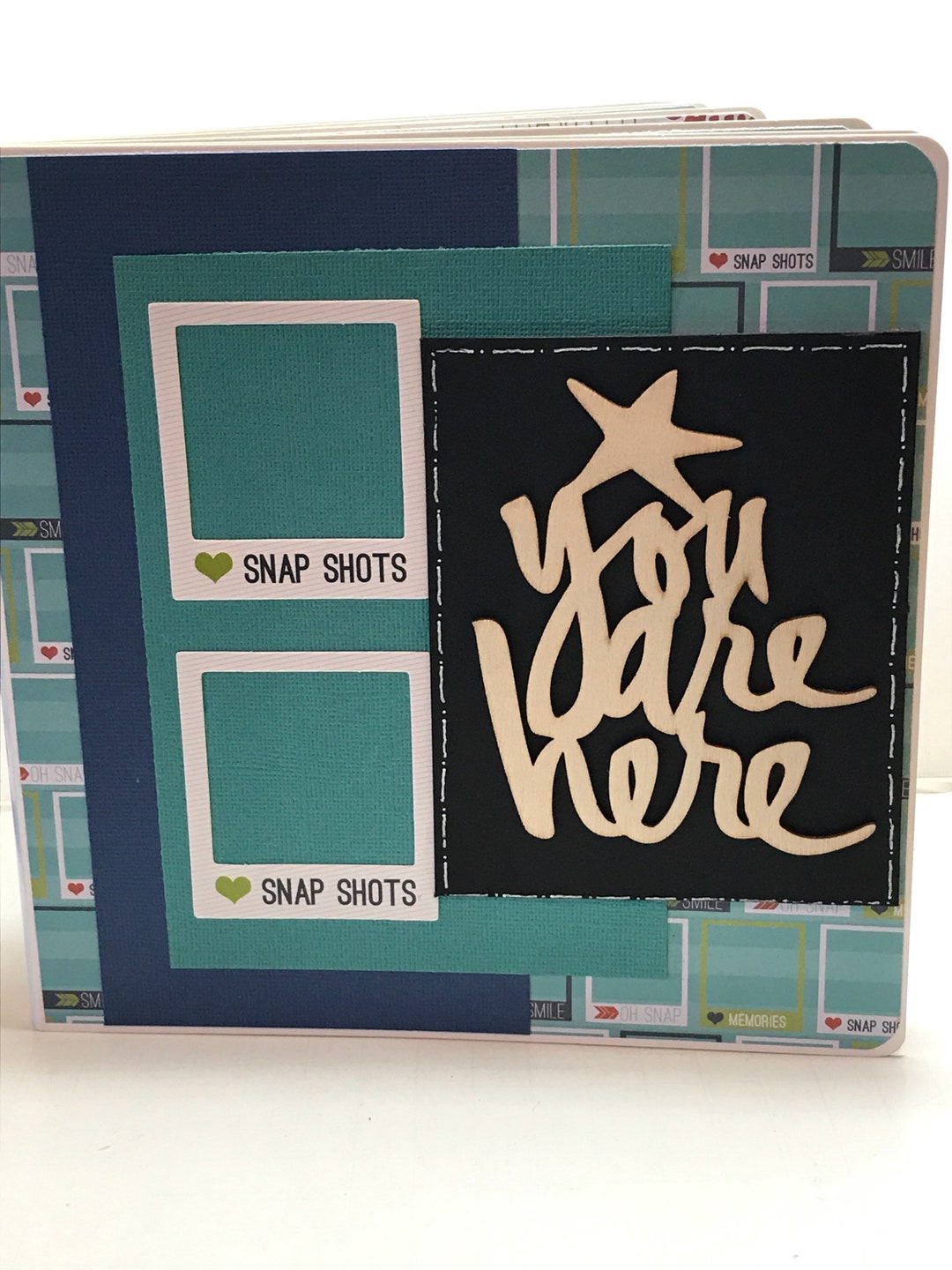 Travel Scrapbook Premade Pages Chipboard Vacation - 8 X 8 Adventure - Etsy