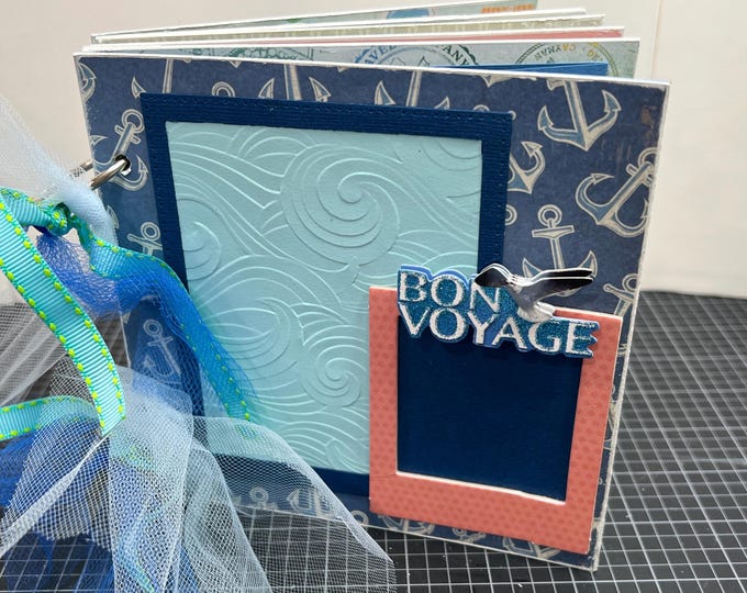 Cruise Scrapbook Premade Pages Chipboard Book- 6 X 6 Scrapbook Album ...