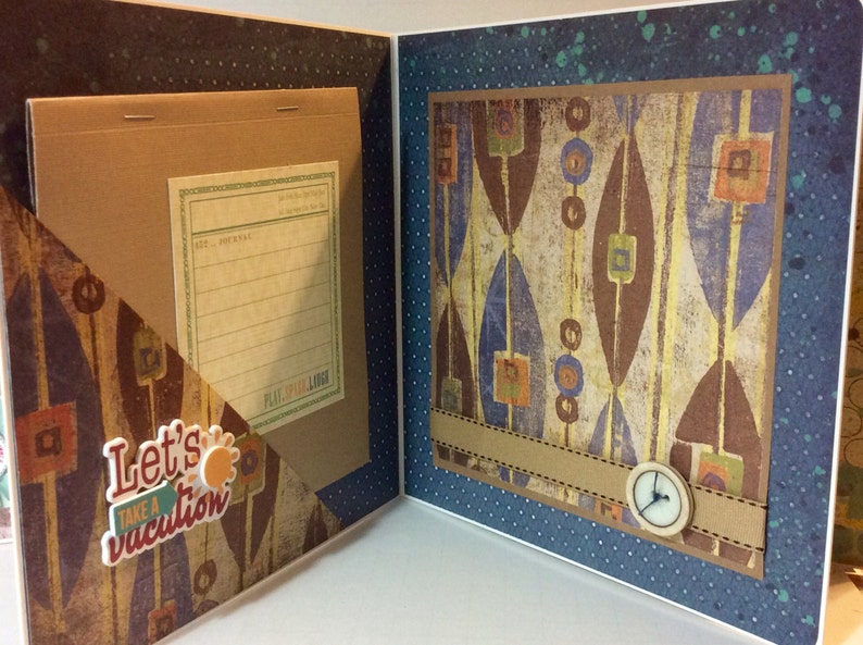 Vacation Scrapbook Premade Pages Chipboard Hawaii Beach Mini Album - 8 ...