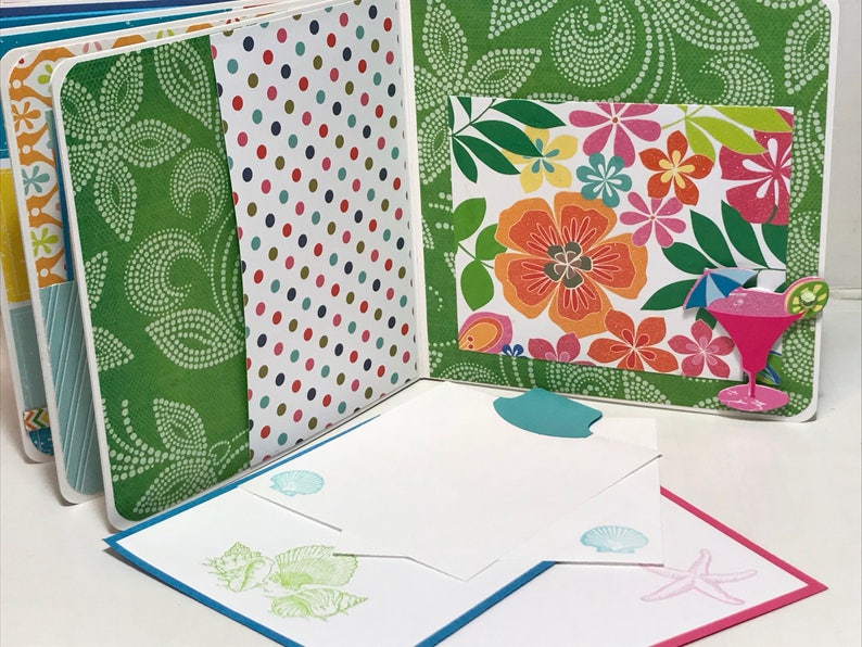 Hawaii scrapbook Premade pages chipboard book 5x5 album Etsy