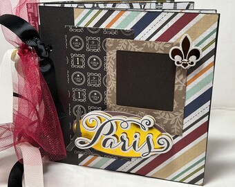 Paris France Scrapbook Vacation Mini Album 6x6