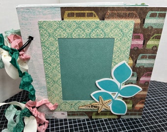 Paradise Found,Travel themed 2 page Scrapbooking Layout Kit, DIY