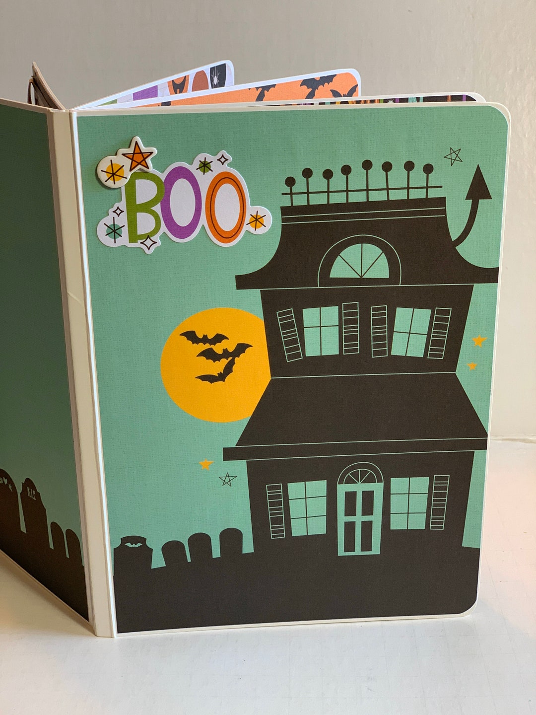 Disney HALLOWEEN Scrapbook Mickey Mouse Premade Pages Etsy