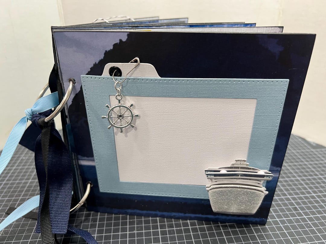 Alaskan Cruise Scrapbook Premade Pages Chipboard Book- 6 X 6 Scrapbook ...