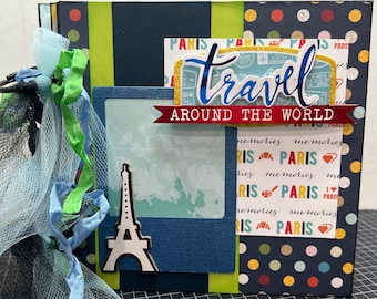 Paris France Scrapbook Vacation Mini Album 6x6