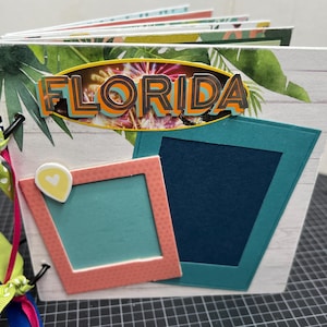 Libro in truciolato con pagine preconfezionate per album della Florida - 6 x 6 album per ricordi di viaggio, vacanze in famiglia