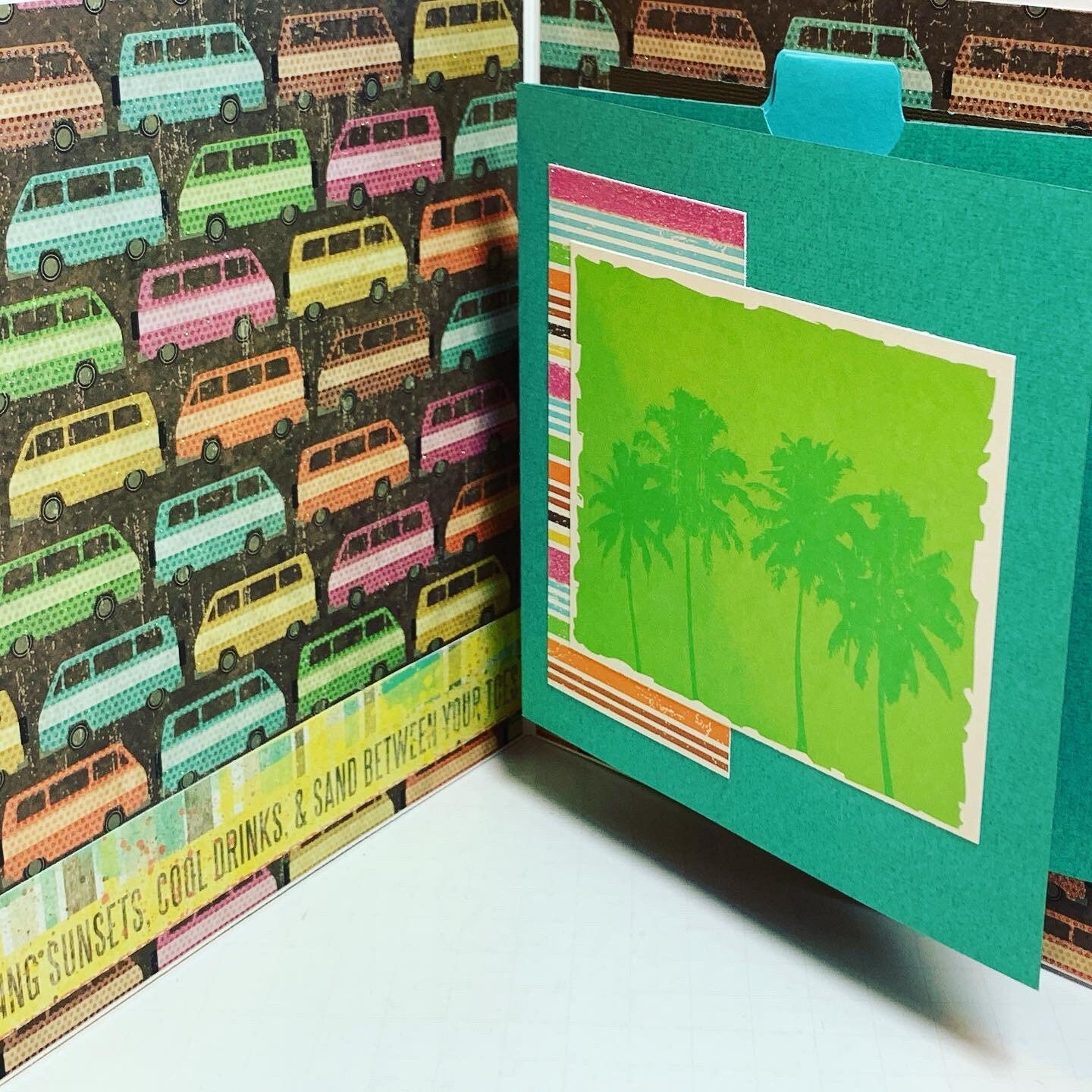 Vacation Scrapbook Premade Pages Chipboard Hawaii Beach - 8 X 8 Summer ...