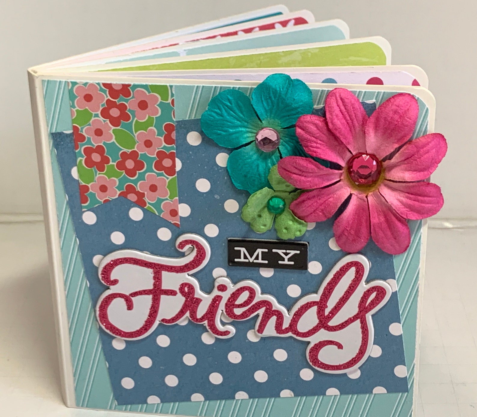 Best Friends Scrapbook Premade Pages Chipboard Mini Album Etsy