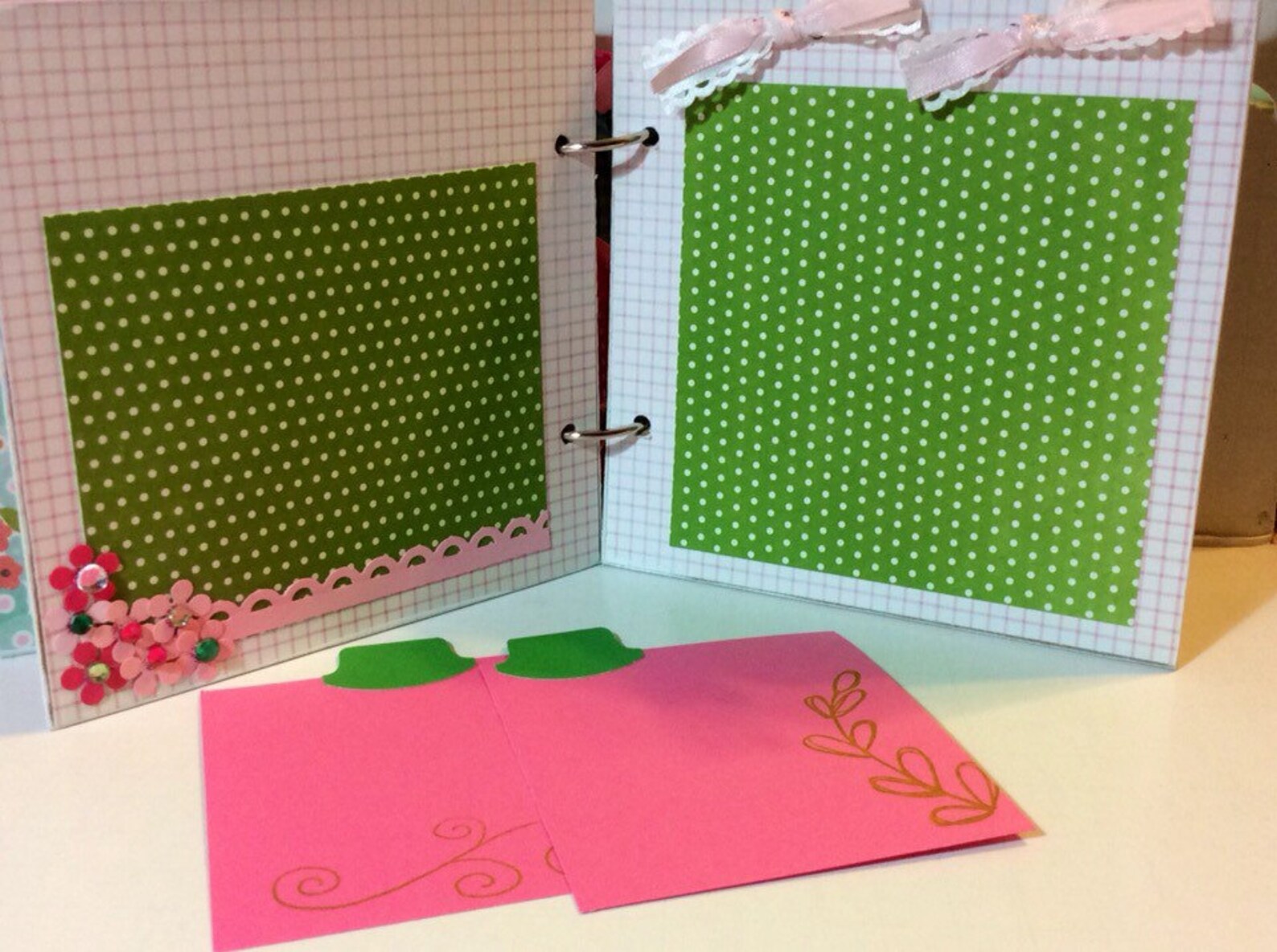 Mother Scrapbook Premade Pages Chipboard Book 6 X 6 Scrapbook Etsy