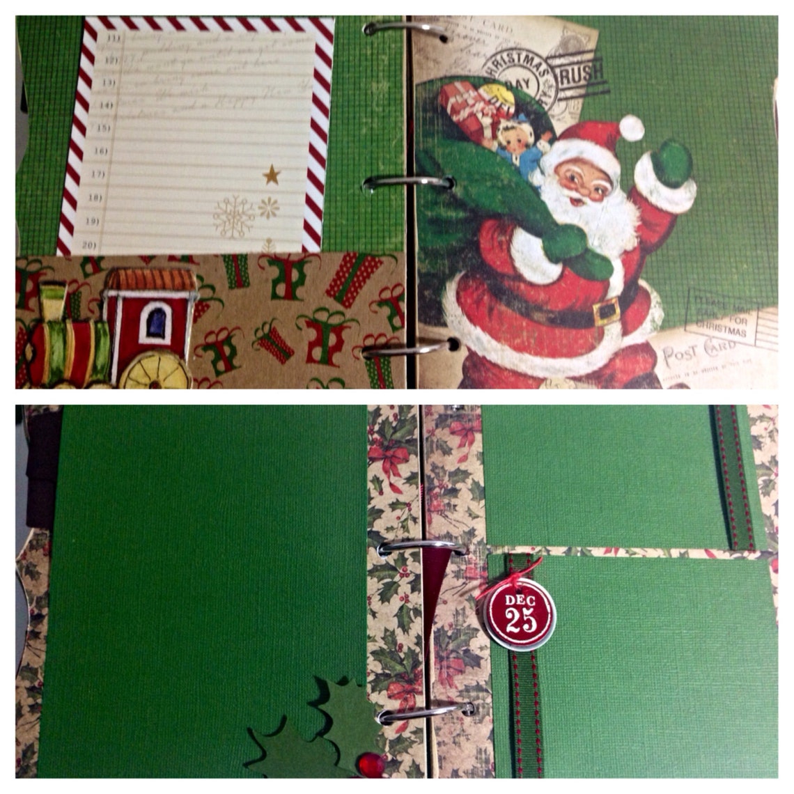 Christmas Scrapbook Chipboard Mini Album Stories Cozy Christmas Etsy