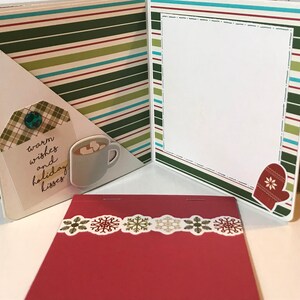 Christmas Scrapbook Premade Pages Chipboard Book- 5 X 5 Scrapbook Album ...