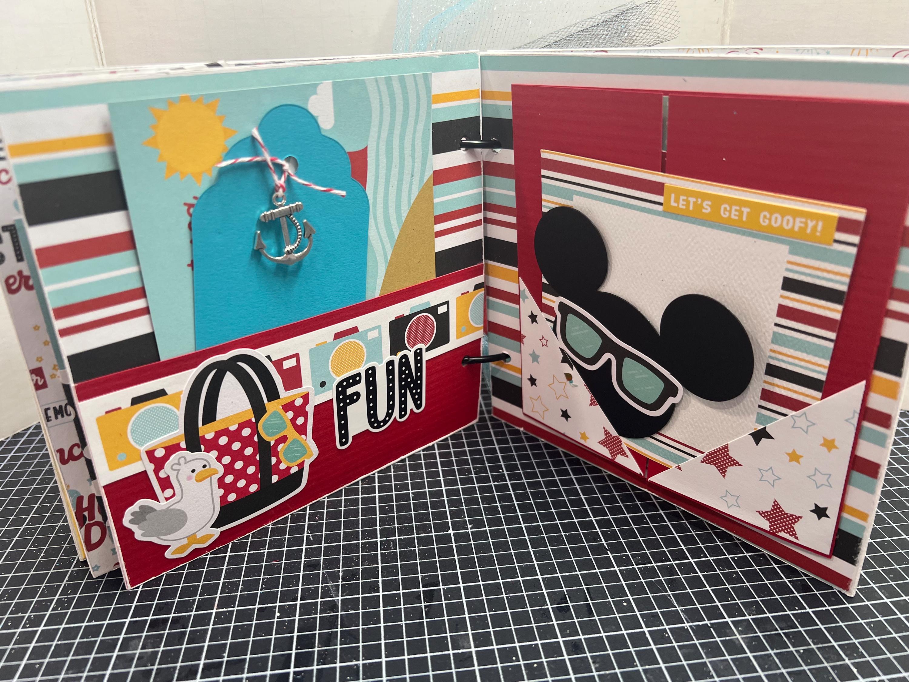 Disney Cruise Scrapbook Premade Pages Chipboard Book- 6 X 6 Scrapbook ...