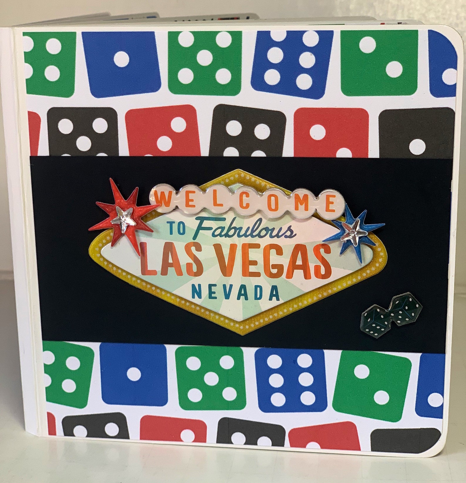 Las Vegas scrapbook Premade pages chipboard book 5x5 album Etsy