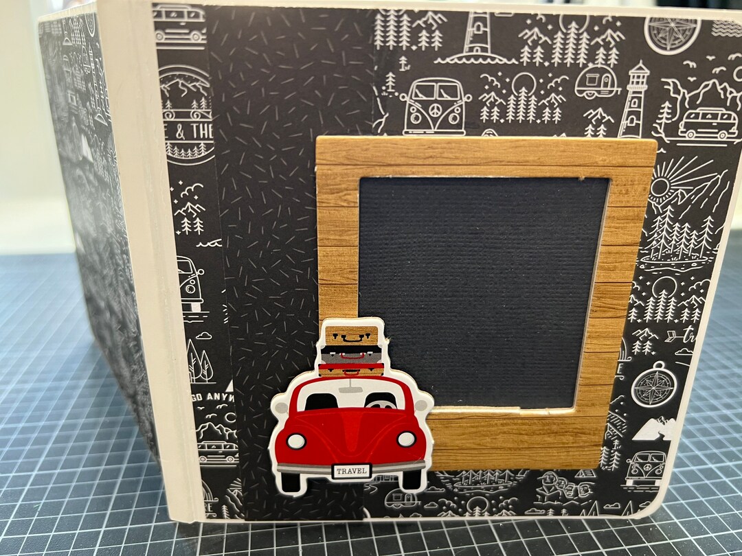 Travel Scrapbook Premade Pages Chipboard Book-5 X 5 Scrapbook Mini ...