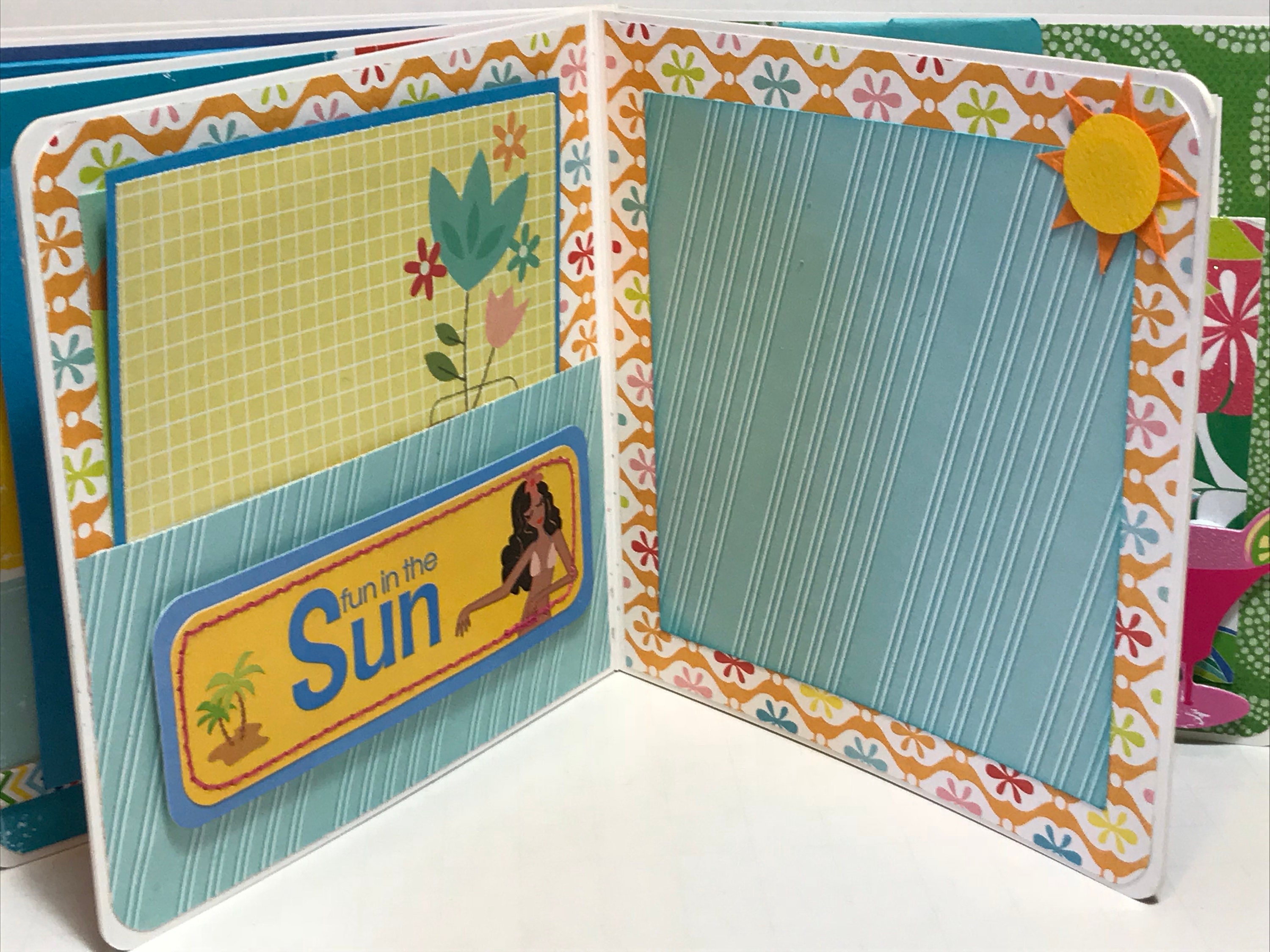 Hawaii scrapbook Premade pages chipboard book 5x5 album Etsy