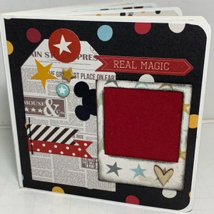 Disney scrapbook Disney mini album premade pages chipboard scrapbook mini album  Disneyland Mickey Mouse birthday