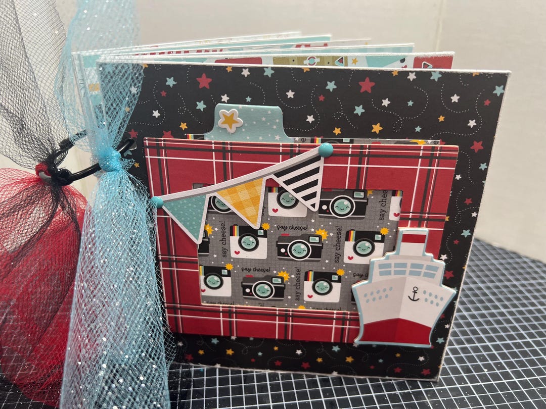 Disney Cruise Scrapbook Premade Pages Chipboard Book- 6 X 6 Scrapbook ...