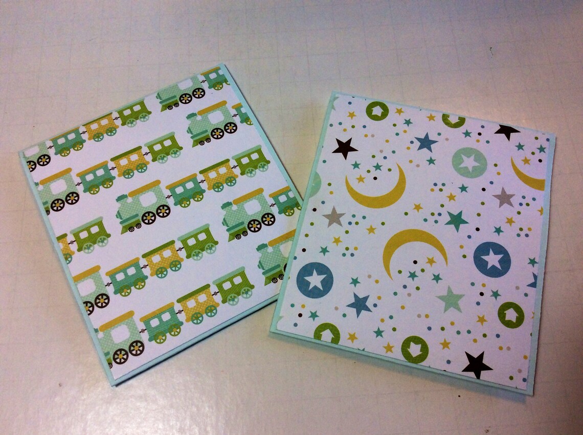 Two Baby Gift Card Holders Baby Shower, Baptism, Baby Boy Etsy
