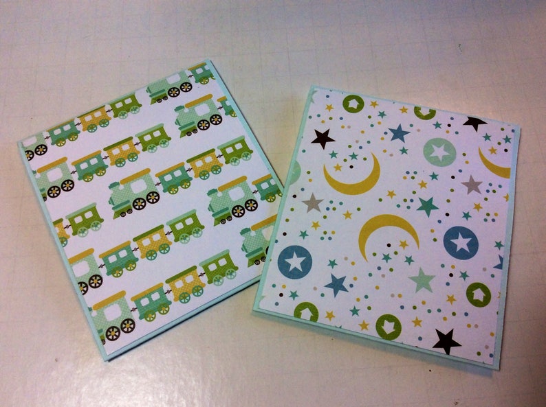Two Baby Gift Card Holders Baby Shower, Baptism, Baby Boy Etsy