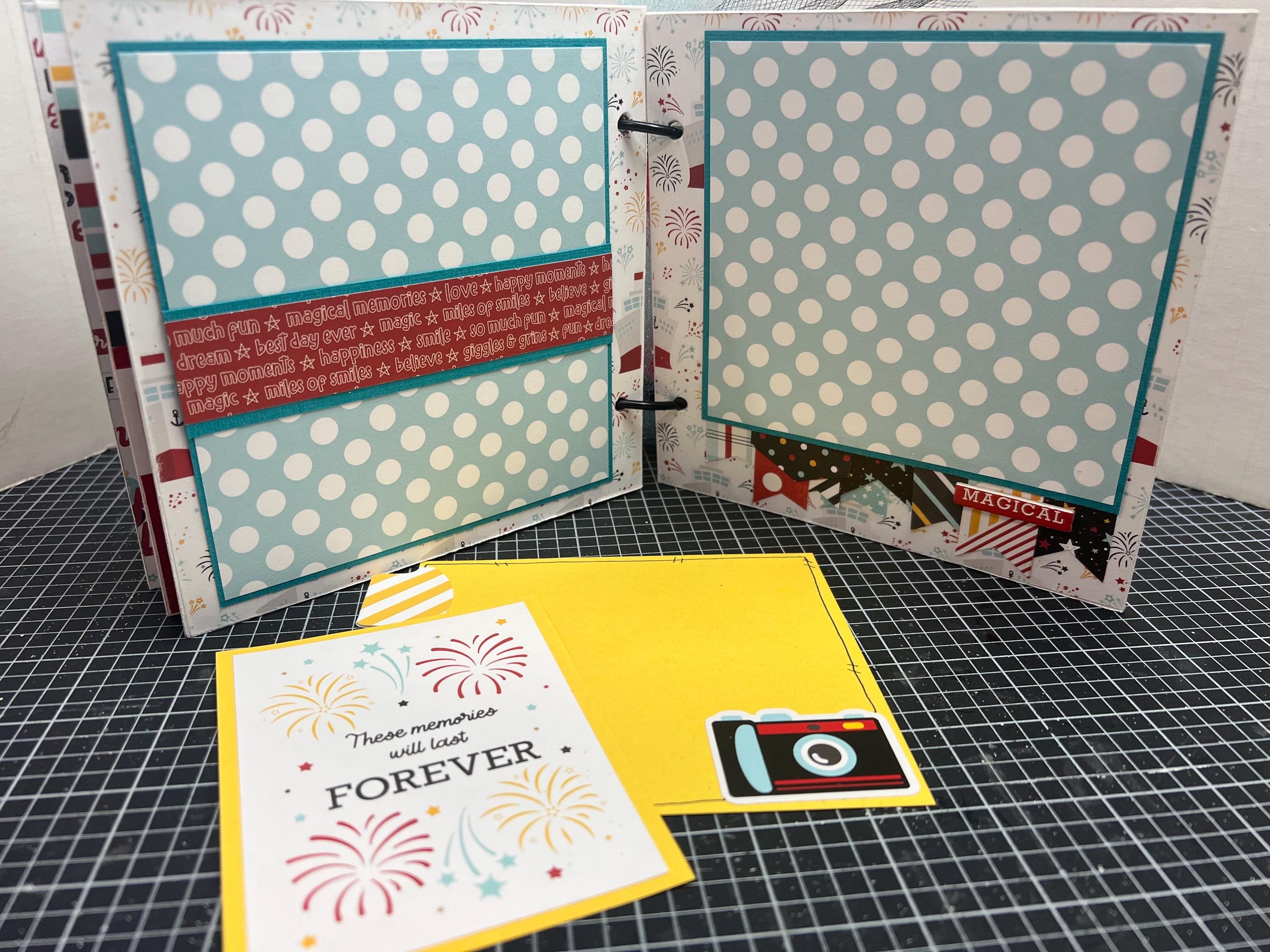 Disney Cruise Scrapbook Premade Pages Chipboard Book- 6 X 6 Scrapbook ...