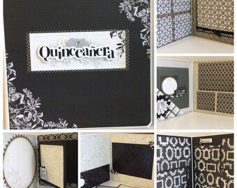 Quinceanera scrapbook premade album 8x8