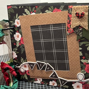 Christmas Scrapbook chipboard mini album