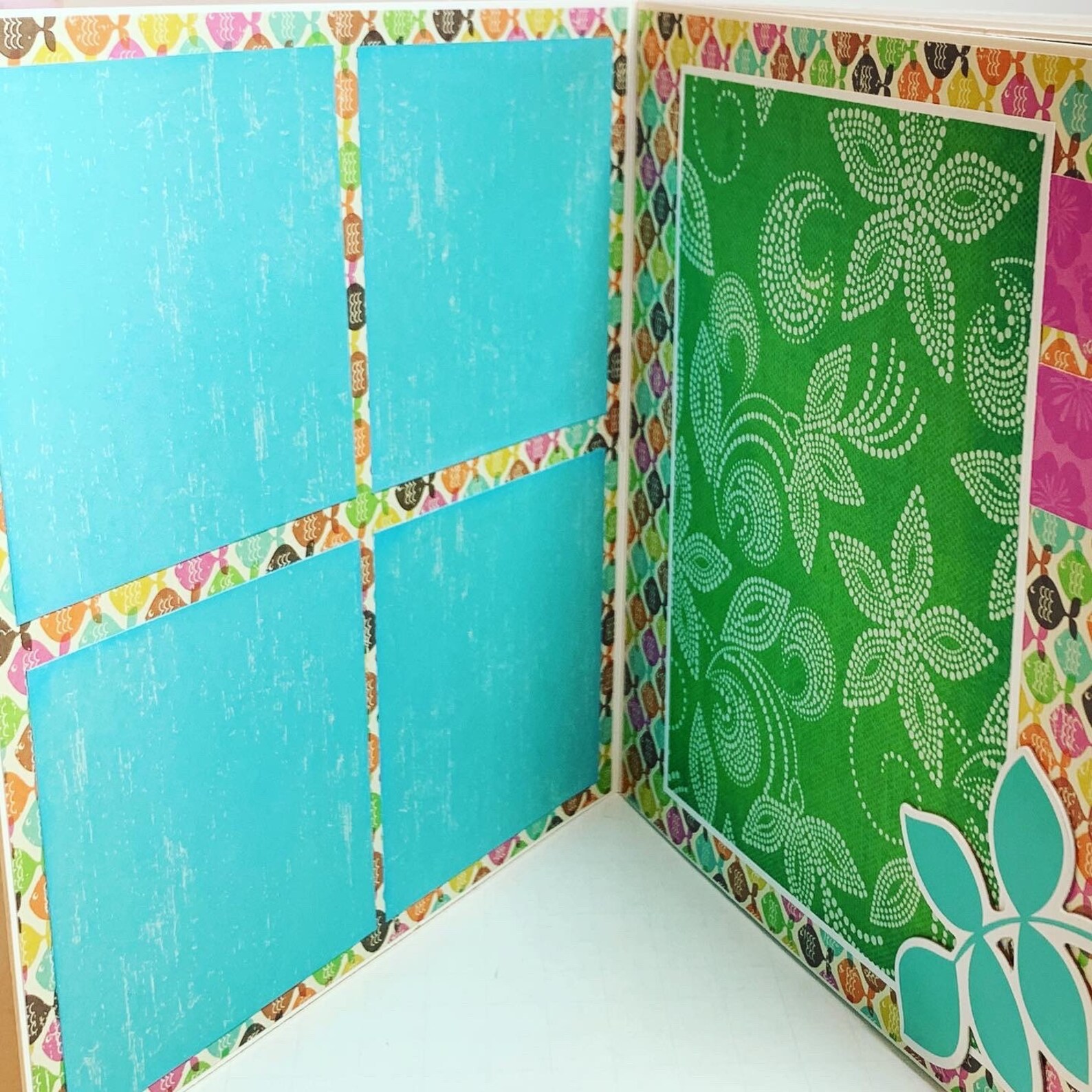 Vacation Scrapbook Premade Pages Chipboard Hawaii Beach - 8 X 8 Summer ...
