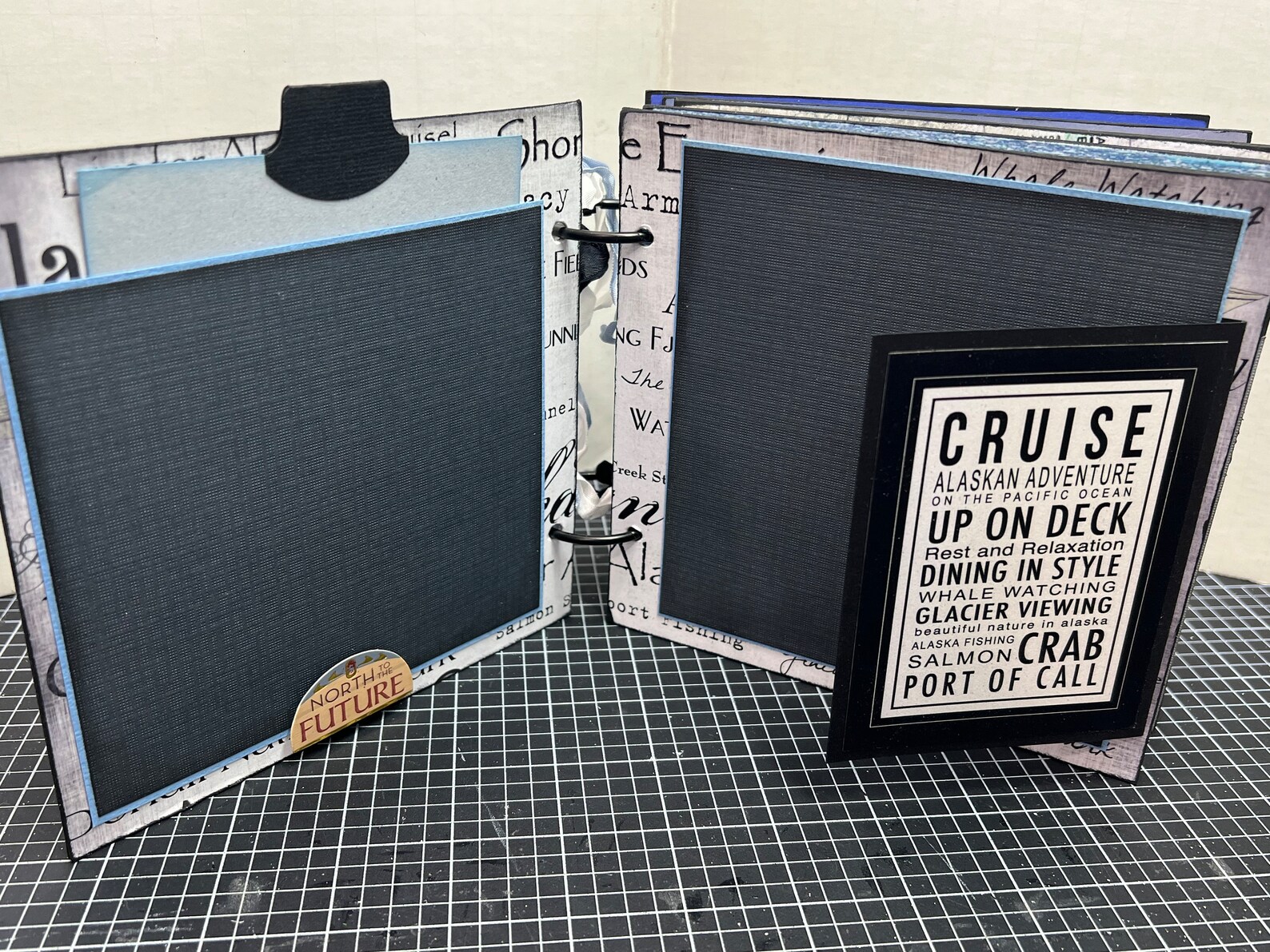 Alaskan Cruise Scrapbook Premade Pages Chipboard Book- 6 X 6 Scrapbook ...