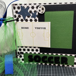 Soccer Scrapbook mini album photo album