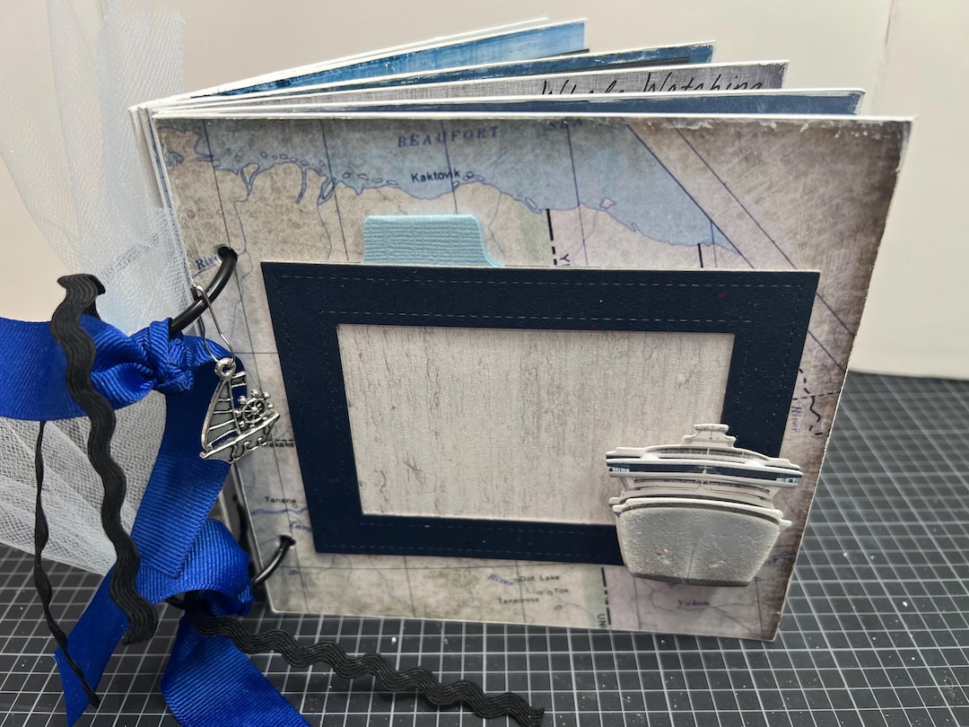 Alaskan Cruise Scrapbook Premade Pages Chipboard Book- 6 X 6 Scrapbook ...