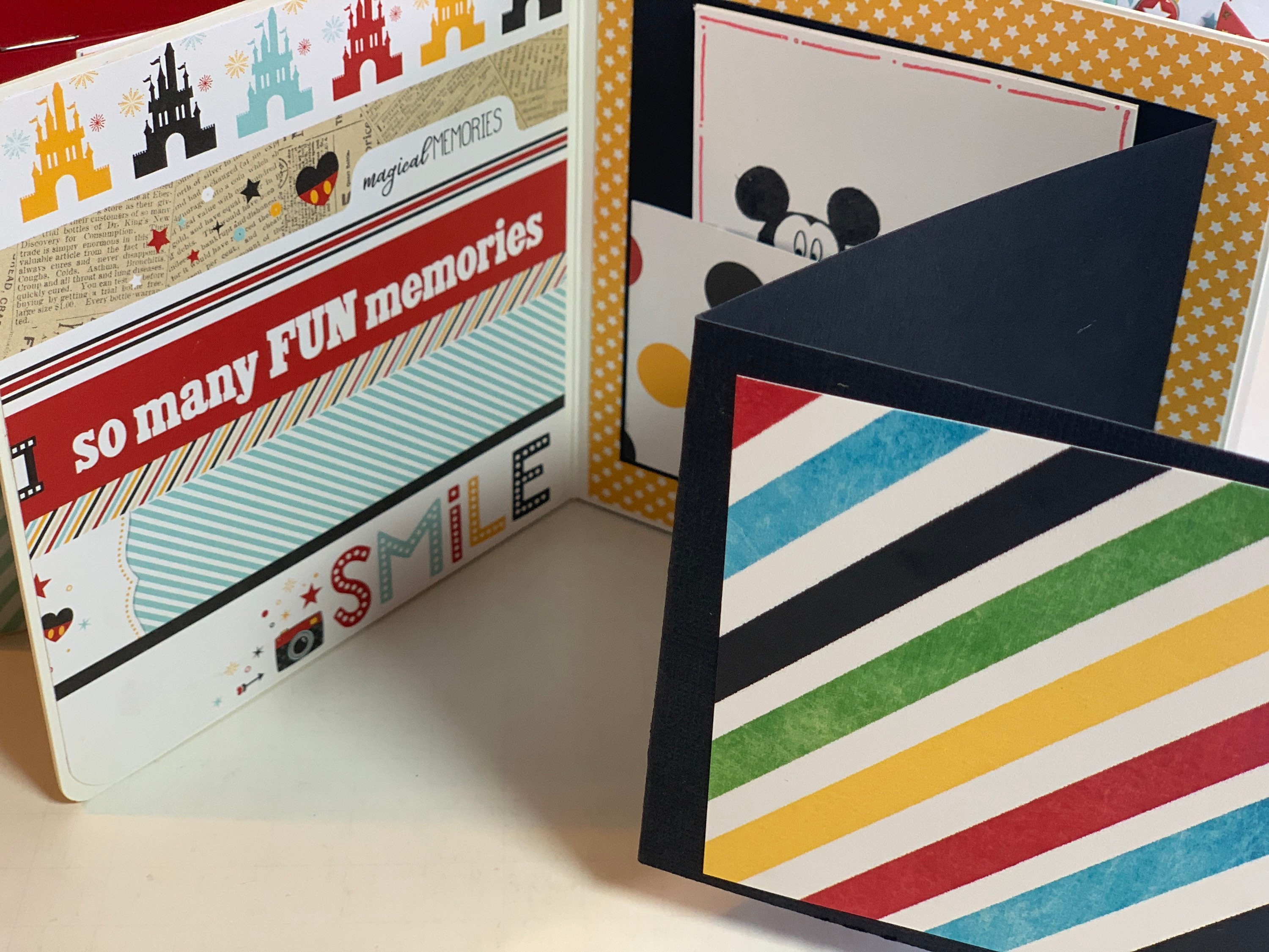 Disney Scrapbook Premade Pages Chipboard Scrapbook Mini Album Mickey ...